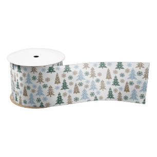 Holiday Trees Satin Ribbon