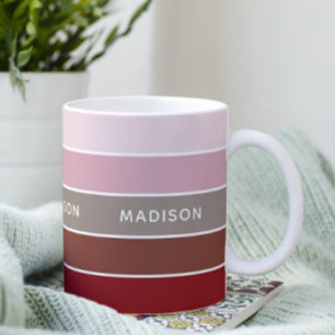 Holiday Trendz Colorblock Personalised Name Coffee Mug