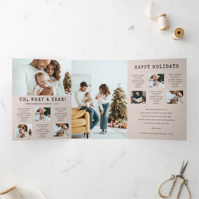 Holiday Trifold Card (Inside)