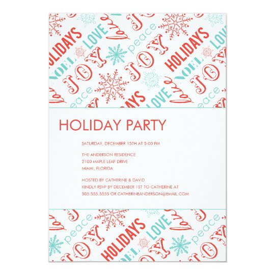 HOLIDAY TYPE | HOLIDAY PARTY INVITATIONS