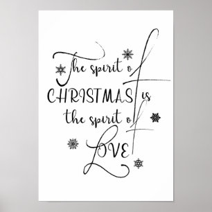 Holiday typography decor - christmas poster