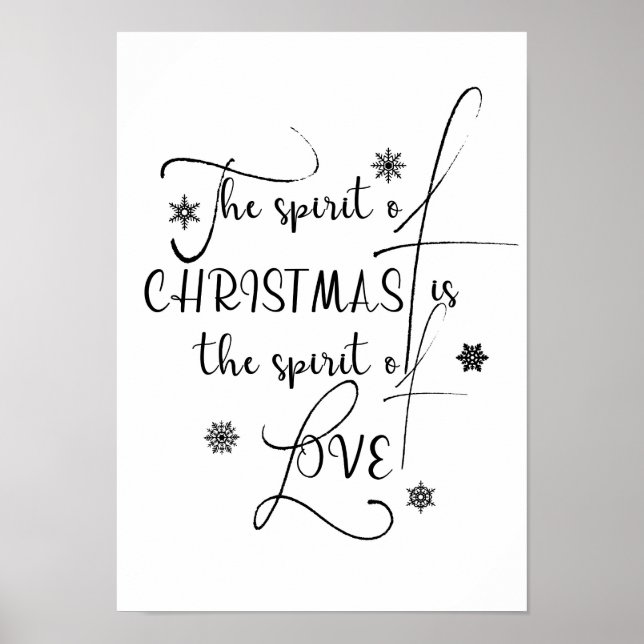 Holiday typography decor - christmas poster (Front)