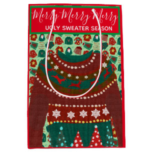Holiday ugly sweater customised theme Gift Bag