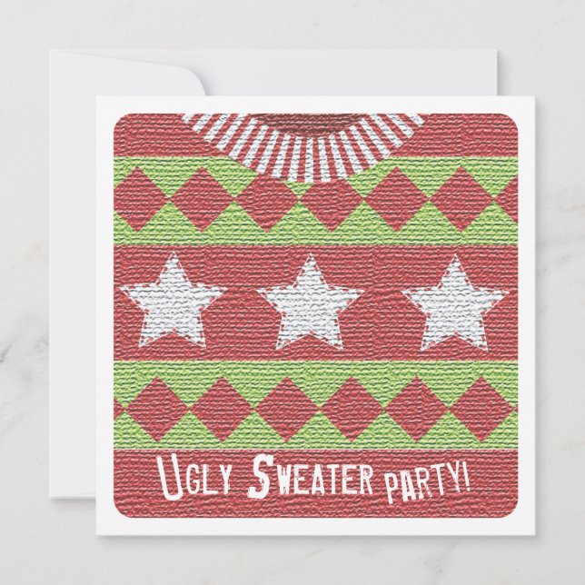 Holiday Ugly Sweater Party Invitation (Front)