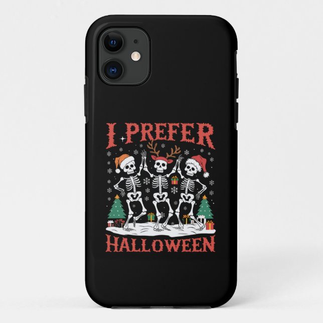 Holiday Ugly Xmas I Prefer Halloween Christmas  Case-Mate iPhone Case (Back)