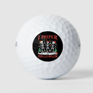 Holiday Ugly Xmas I Prefer Halloween Christmas Golf Balls