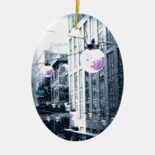 Holiday Urban Lights Ceramic Tree Decoration