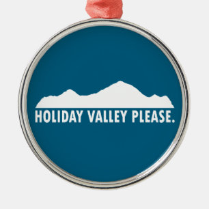 Holiday Valley Please Metal Tree Decoration