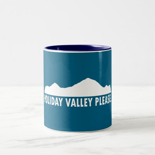 Holiday Valley Please Two-Tone Coffee Mug (Center)