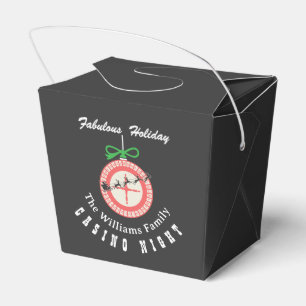 Holiday Vegas Casino Blackjack Poker Night Party Favour Box