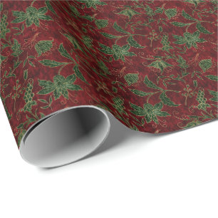 Holiday Velvet Christmas Wrapping Paper