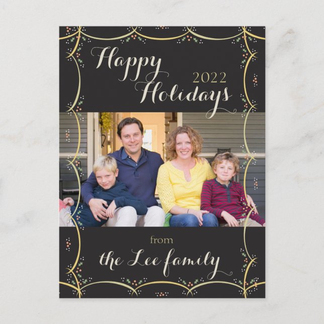 Holiday Vintage Classic Postcard (Front)