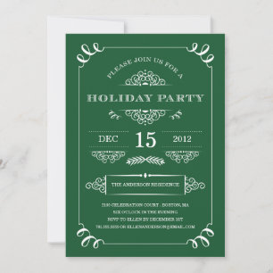 HOLIDAY VINTAGE   HOLIDAY PARTY INVITATIONS