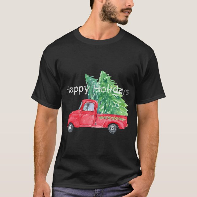 Holiday Vintage Truck T-Shirt (Front)