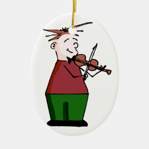 Holiday Violin Guy Ornament