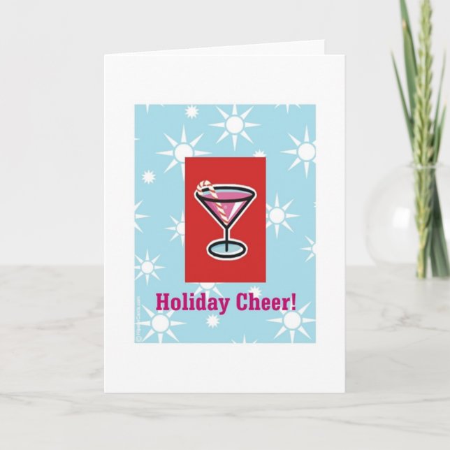Holiday Vodka Cheer Card (Front)