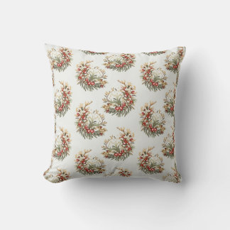 Holiday Warm Leaf Pattern Pillow Cushion