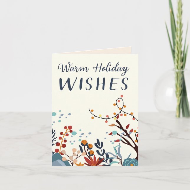 Holiday Warm Wishes Card (Front)