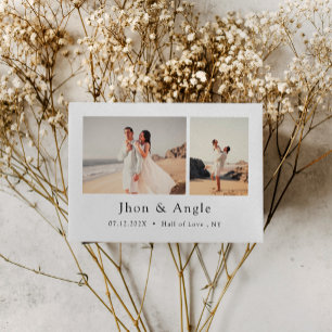 Holiday wedding save the date invitations