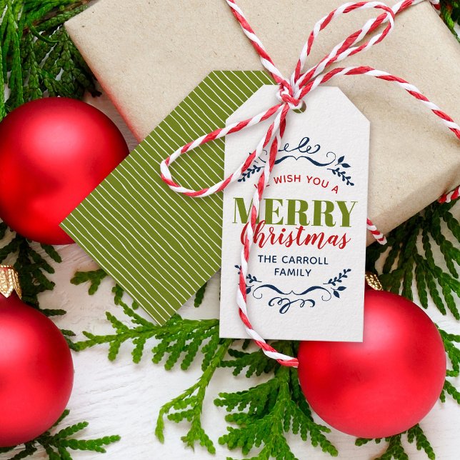 Holiday Whimsy Personalised Gift Tags (Creator Uploaded)