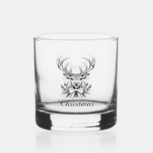 Holiday Whiskey Glass Set – Merry & Bright Barware