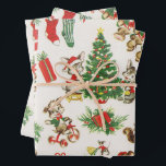 Holiday Wimsey  Wrapping Paper Sheets<br><div class="desc">Vintage,  old-fashioned holiday wrapping paper sheets. Whimsical,  fun,  and fanciful.</div>