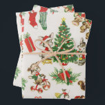 Holiday Wimsey  Wrapping Paper Sheets<br><div class="desc">Vintage,  old-fashioned holiday wrapping paper sheets. Whimsical,  fun,  and fanciful.</div>