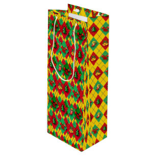 Holiday Wine Christmas New Year's Spirit  Wine Gift Bag