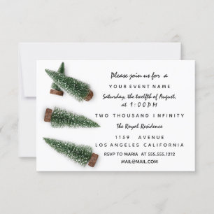 Holiday Winter Party Invitation White