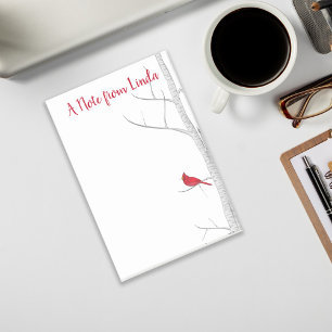Holiday Winter Red Cardinal Rustic Nature Custom Post-it Notes