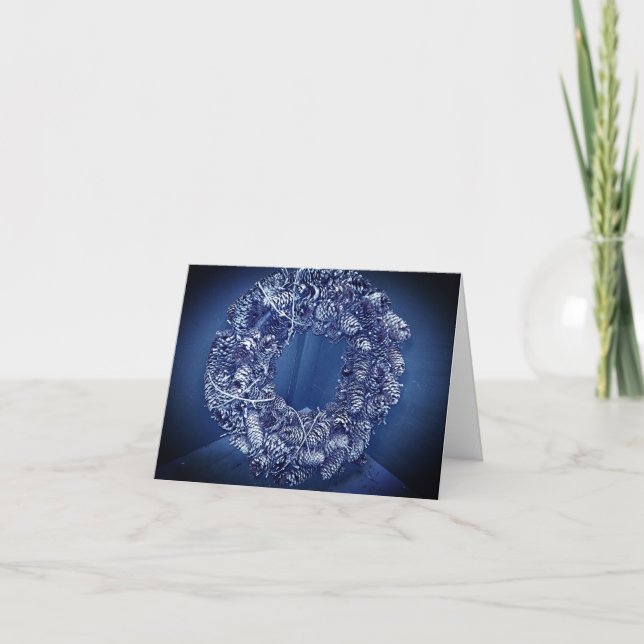 Holiday Winter Wreath Card (Front)