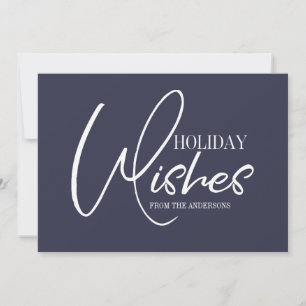 Holiday Wishes Christmas Card
