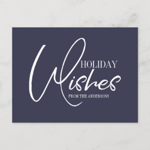 Holiday Wishes Christmas Postcard