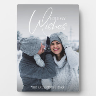 Holiday Wishes Christmas Tabletop Plaque