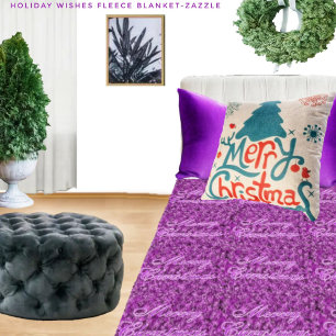 Holiday Wishes Fleece Blanket