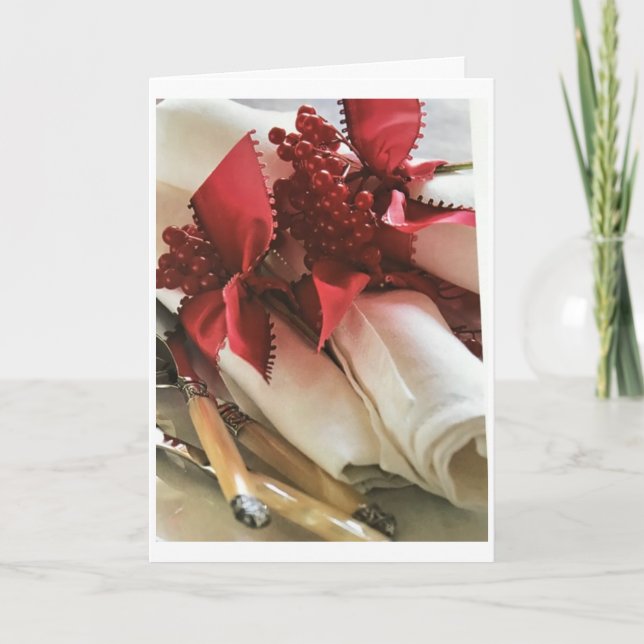 **HOLIDAY WISHES** FOR OUR FAMILY CARD (Front)