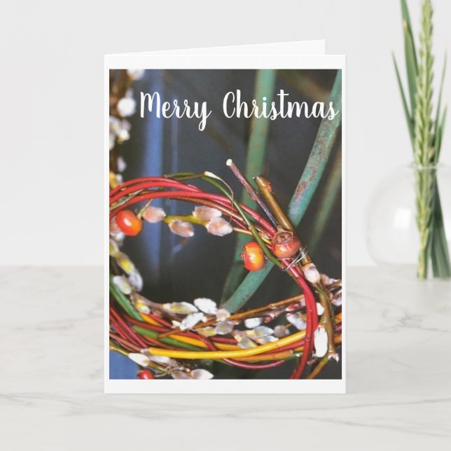 **HOLIDAY WISHES** FOR OUR FAMILY CARD (Front)