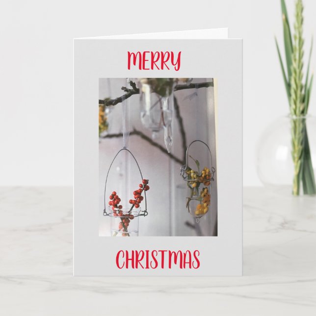 **HOLIDAY WISHES** FOR OUR FAMILY CARD (Front)