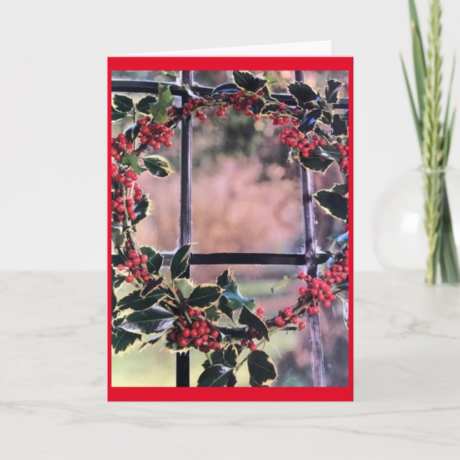 **HOLIDAY WISHES** FOR OUR FAMILY CARD (Front)