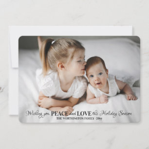 Holiday Wishes Photo Greeting Card