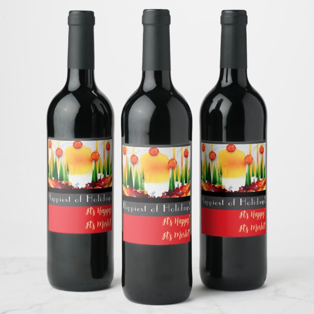 Holiday within the Pines! Wine Label (Bottles)