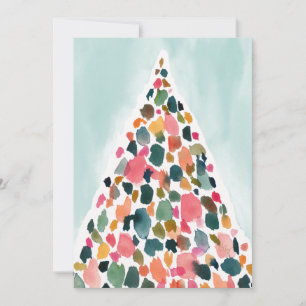 HOLIDAY WONDER Colorful Christmas Tree Card