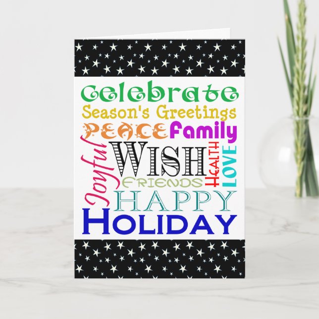Holiday Word Cloud (Front)