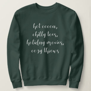 Holiday Words List  Sweatshirt