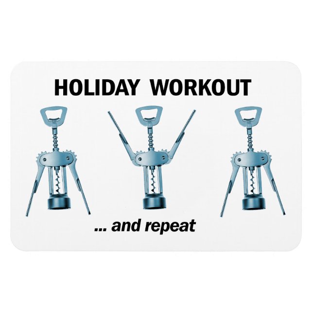 Holiday Workout Magnet (Horizontal)