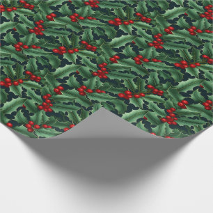 Holiday Wrapping Paper Holly