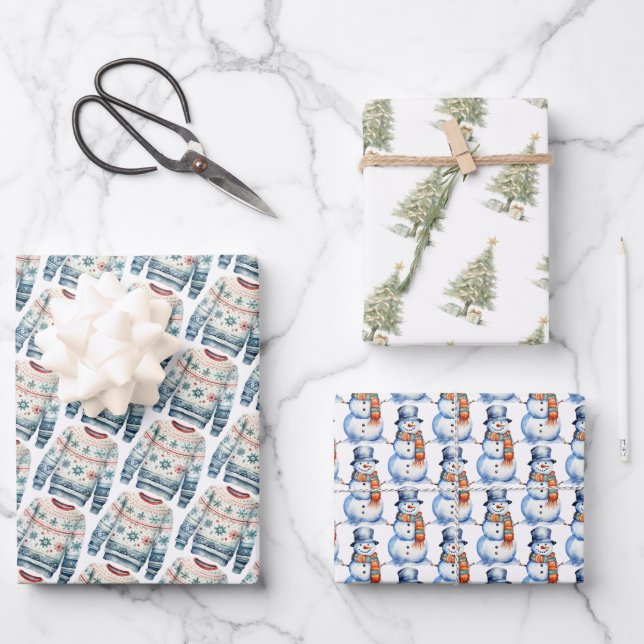 Holiday Wrapping Paper set (Front)