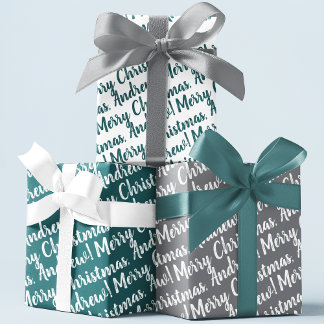 Holiday Wrapping Paper Set of 3 Sheets