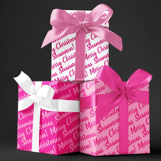 Holiday Wrapping Paper Set of 3 Sheets (Celebrate the holidays this year with these fun personalized wrapping paper sheets! )
