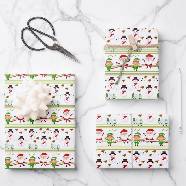 Holiday Wrapping Paper Sheets (Front)